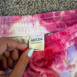 Aritzia The Perfect Fit tie dye sweatset